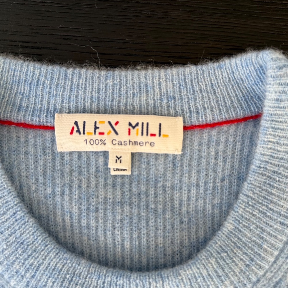 Men's Alex Mill Jordan Sweater in Cashmere - Picture 3 of 4